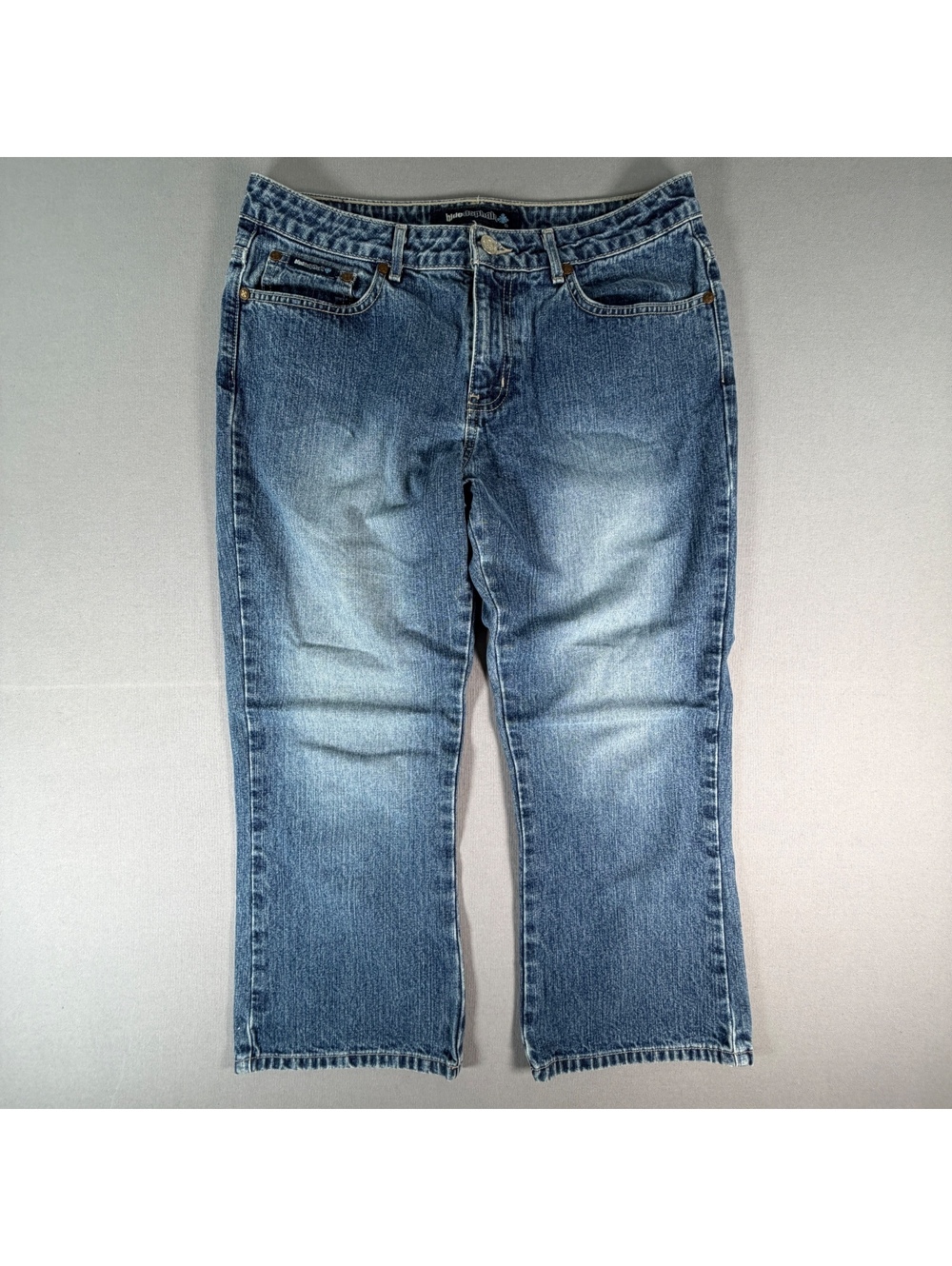 Blue Asphalt Capri Jeans Womens 13 Blue Low Rise Cropped Y2K Denim